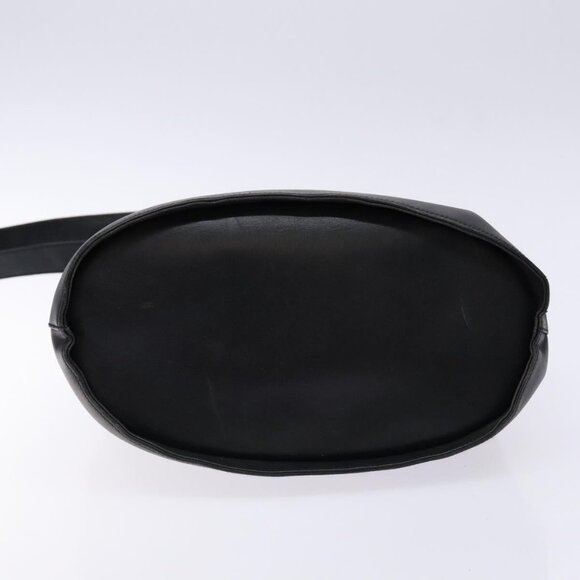 Salvatore Ferragamo Gancini Shoulder Bag Leather Black Gold Auth - Picture 6 of 15